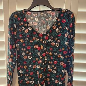 Loft Outlet Green Holiday Blouse